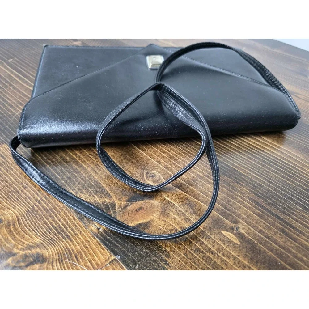 Ande Medium‎  Black Leather Crossbody Bag Purse